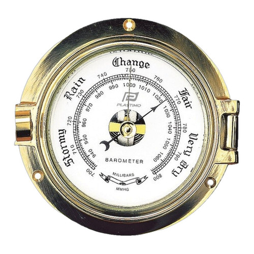 Plastimo 3 Inch Brass Boat Barometer | Marine Instrument