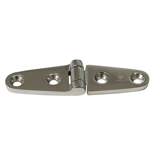 Stringer Hinges Sowester Polished Stainless Strap Hinge 100mm x 28mm x 4mm