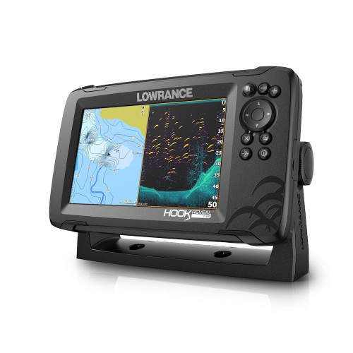 Lowrance HOOK Reveal 5 Fishfinder 83/200 HDI & Basemap 000-15504