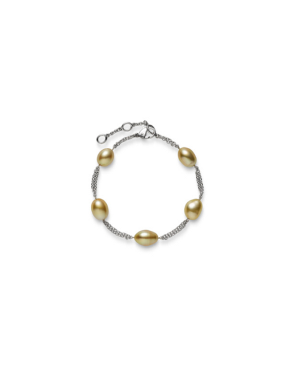 Mikimoto 18K White Gold 6.5X7MM Akoya A+ Cultured Pearl Bracelet