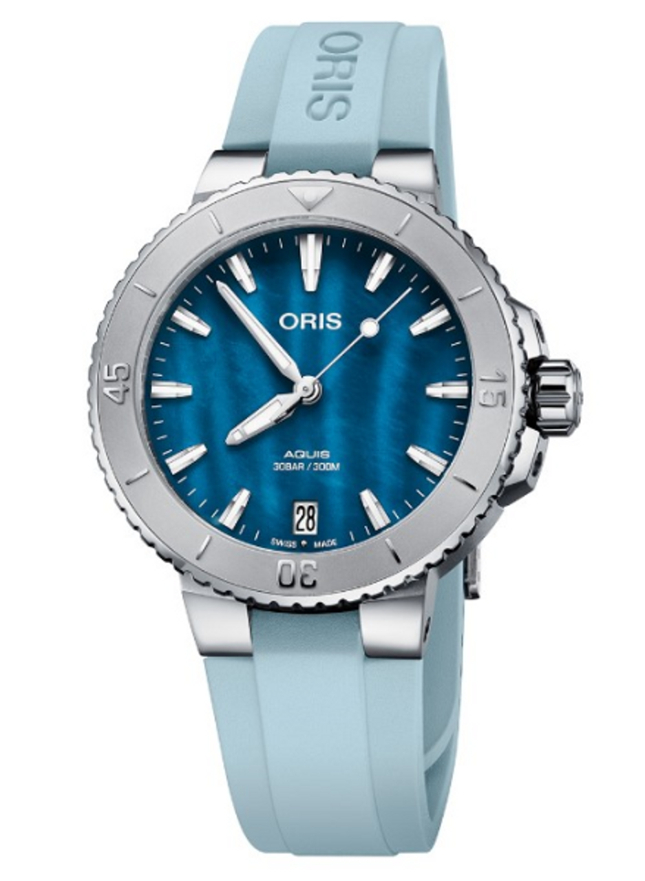 Oris Aquis Date Automatic Multicoloured Dial Special Edition Men's Watch 01  733 7766 4150-SET - Watches, Aquis - Jomashop