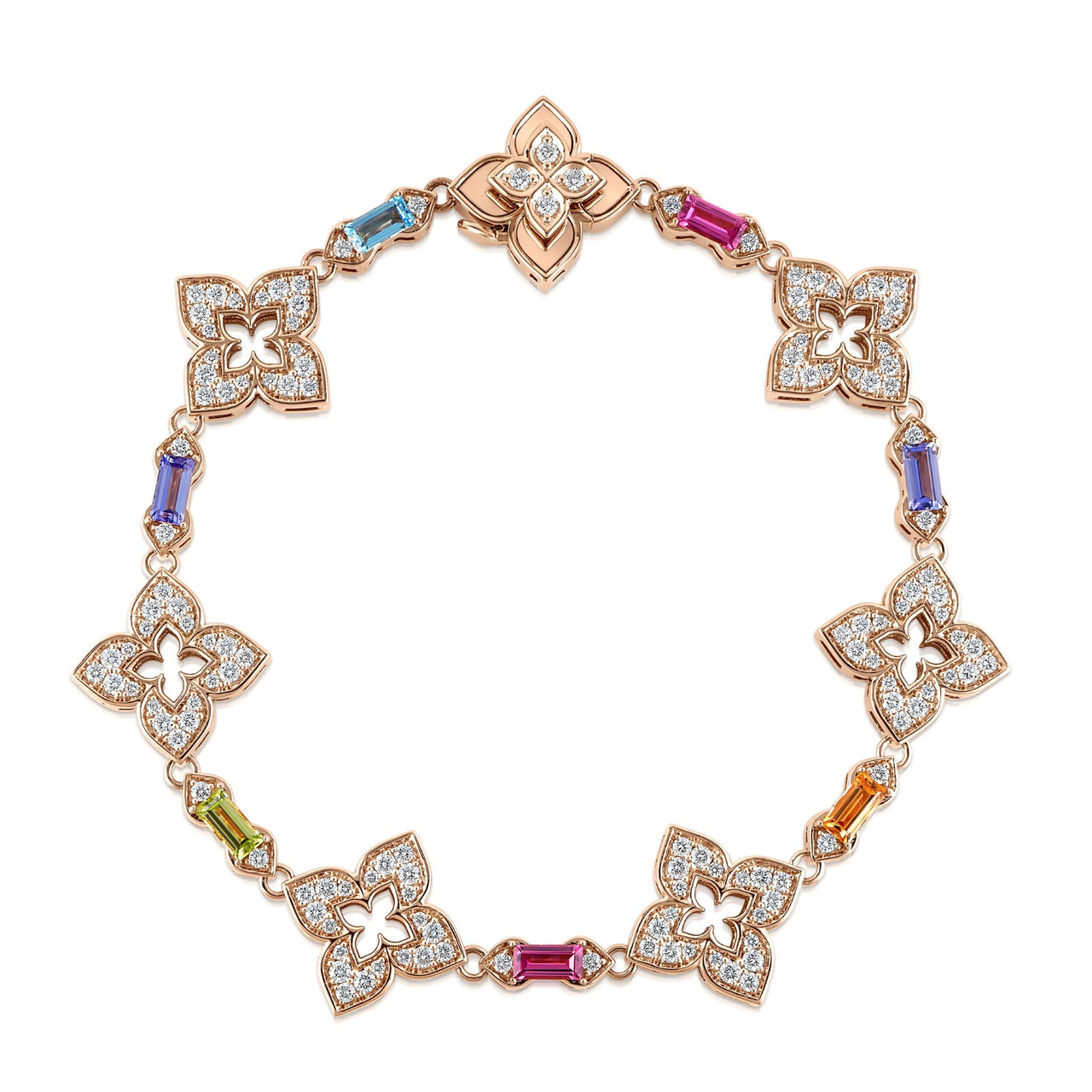 Venetian Four Leaf Flower Bracelet | Lux Bond & Green