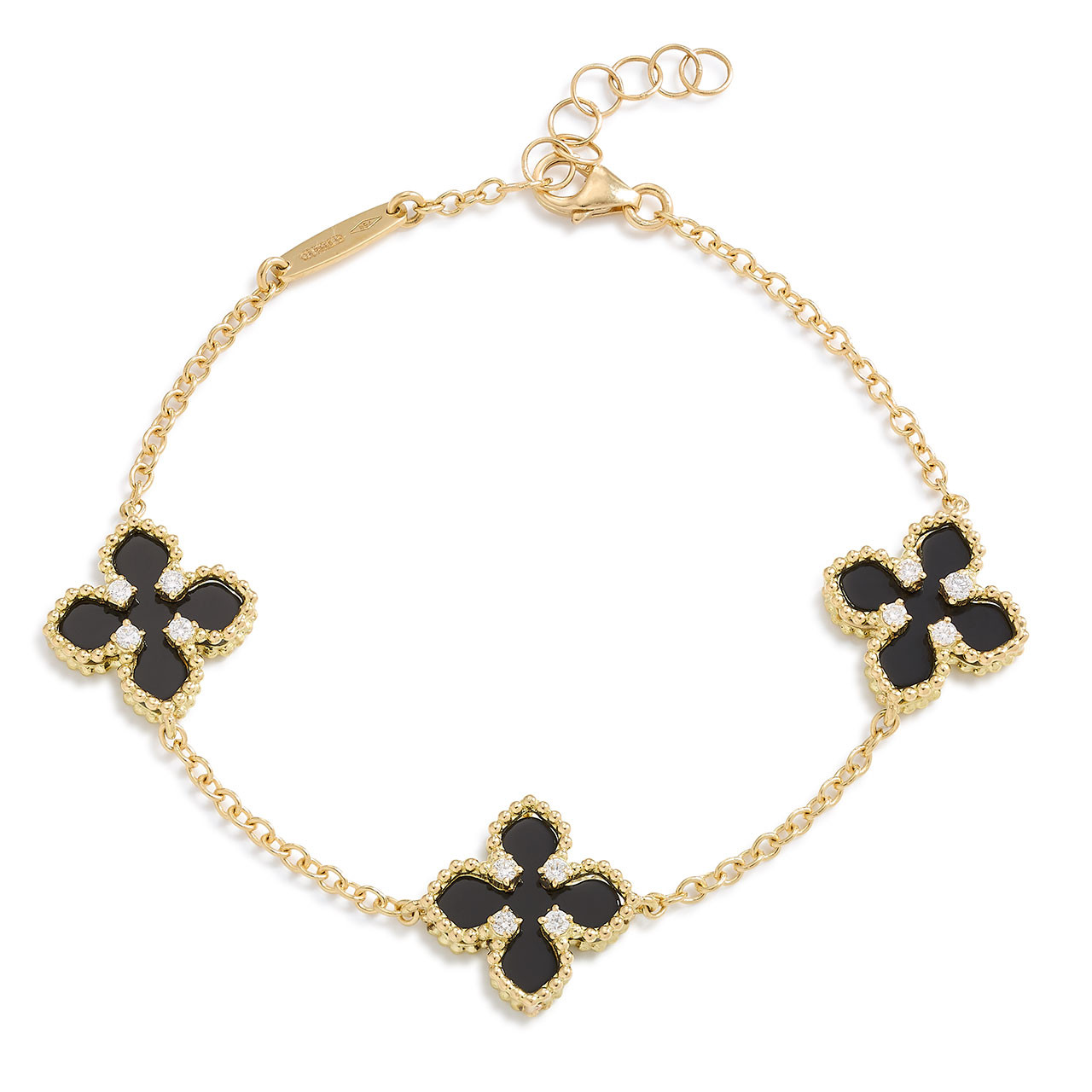 Black Onyx Flower Bracelet | Lux Bond & Green