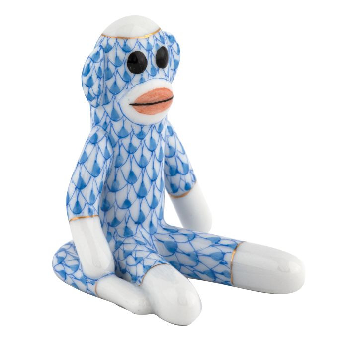 Blue Sock Monkey | Lux Bond & Green