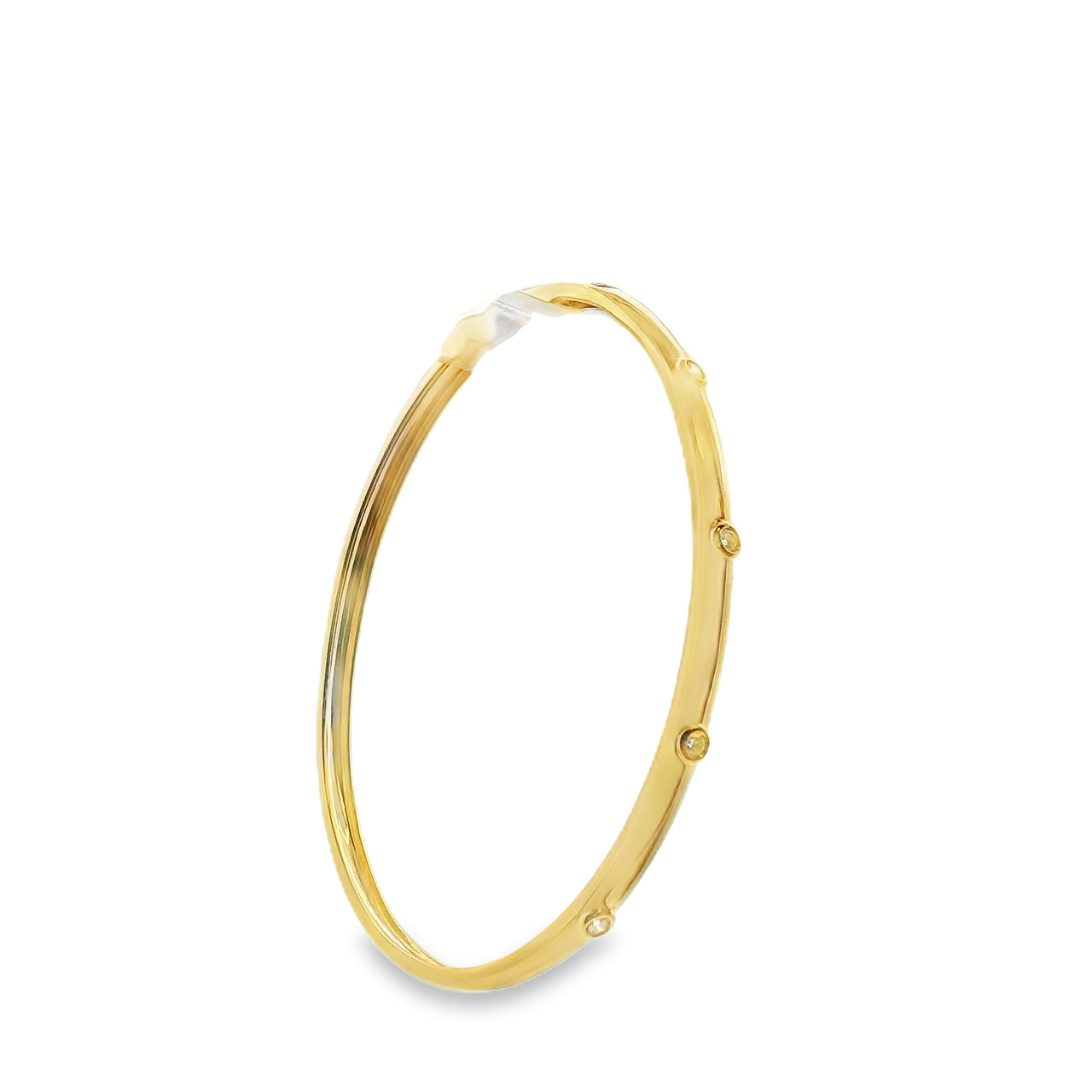 Diamond Bangle Bracelet | Lux Bond & Green