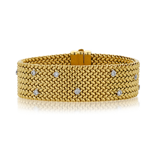 Diamond Bracelet in 18k Yellow Gold and White Gold [1BADX2819]