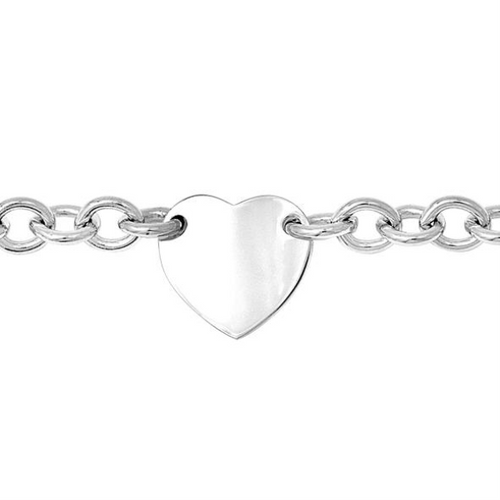 Link Bracelet with Heart [2YSBR7868]