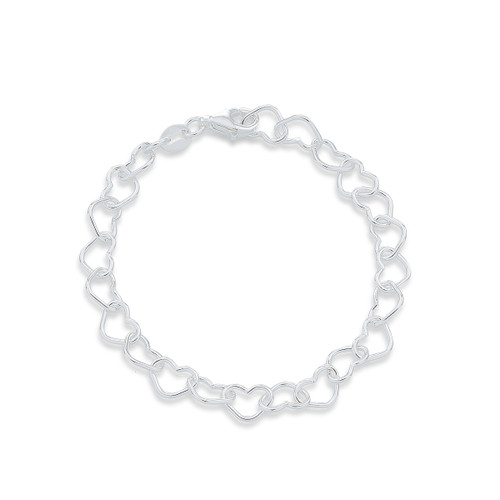 Open Heart Link Bracelet [2YSBR9345]