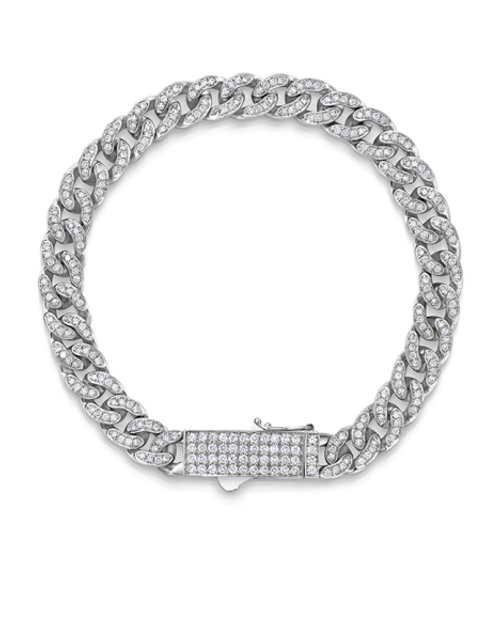 Cuban Link Diamond Bracelet [1BADX3077]