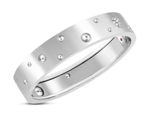Pois Moi Diamond Bangle Bracelet [1BNGL0840]