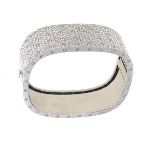 Pois Moi Diamond Bangle Bracelet [1BNGL0753]