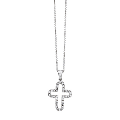 Diamond Cross Pendant [1DCRS0350]
