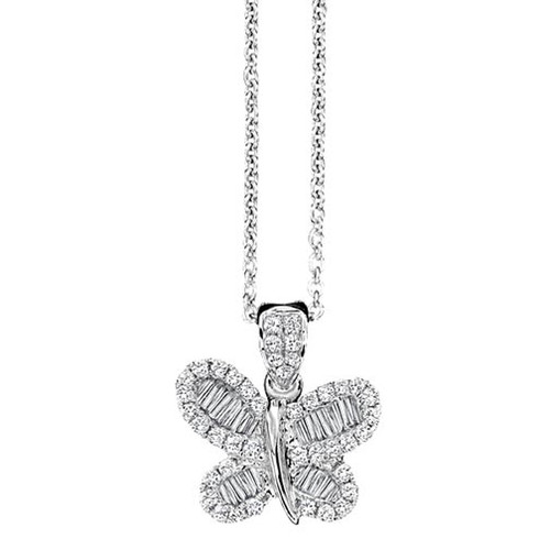 Diamond Butterfly Pendant [1DFAD3308]
