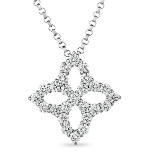 Princess Flower Diamond Pendant [1DFAD3714]