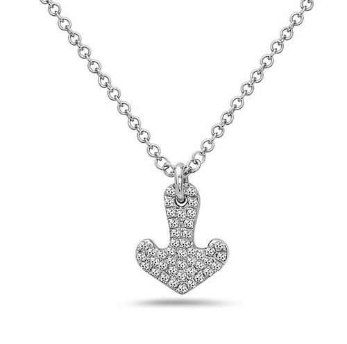 Diamond Pendant in 14k White Gold [1DFAD3820]