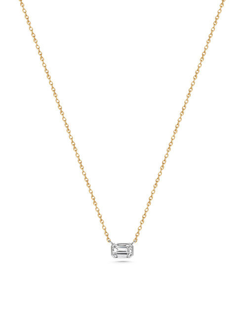 Diamond Pendant in 14k Yellow Gold and White [1DFAD4219]