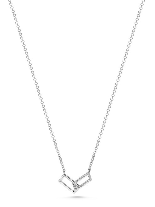 Diamond Link Pendant Necklace [1DFAD4233]