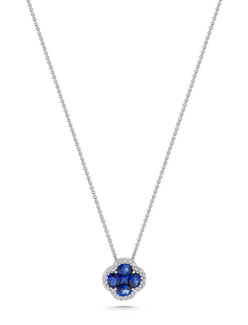 Sapphire and Diamond Pendant [1DFSD0706]
