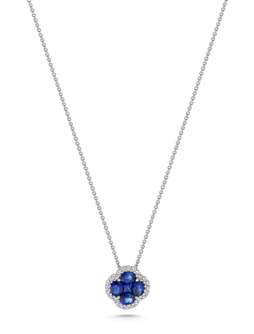 Sapphire and Diamond Pendant [1DFSD0706]