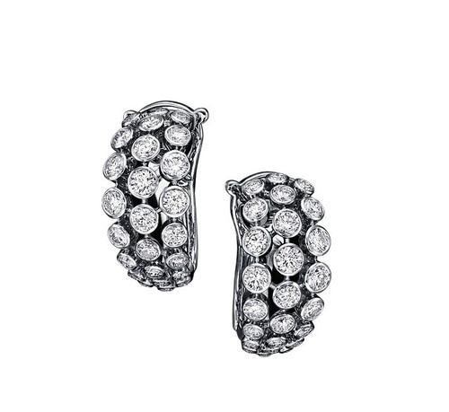 Diamond Earrings in 18k White Gold [1EADX4191]