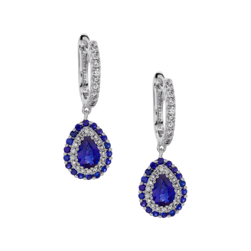 Sapphire and Diamond Earrings [1ESDX0821]