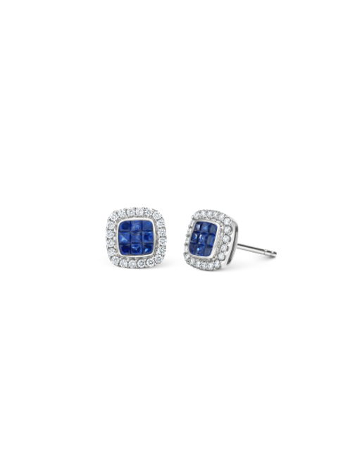 Sapphire and Diamond Earrings [1ESDX0855]