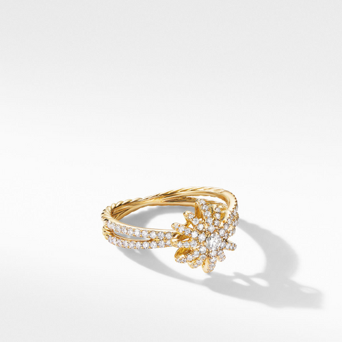 Starbust Ring in 18K Yellow Gold with Pave [1FADX3392]