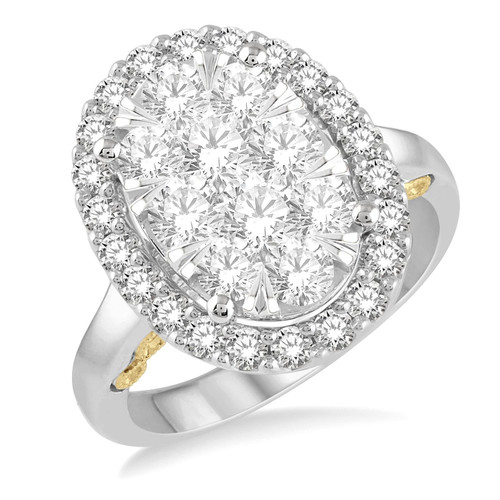 Lovebright Diamond Cluster Ring [1FCLS0059]