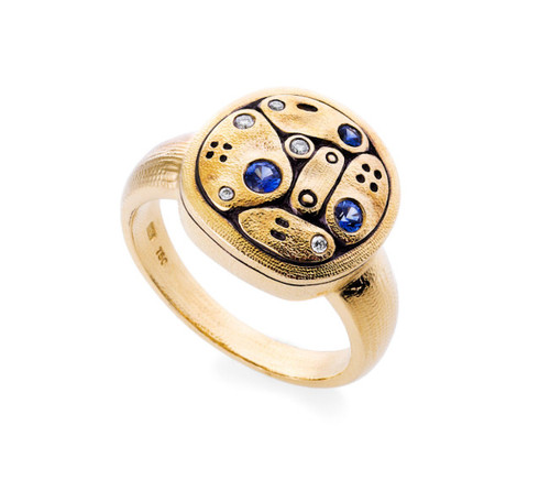 Sapphire and Diamond Ring [1FSDX1923]
