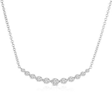 Diamond Curve Necklace [1NADX2500]