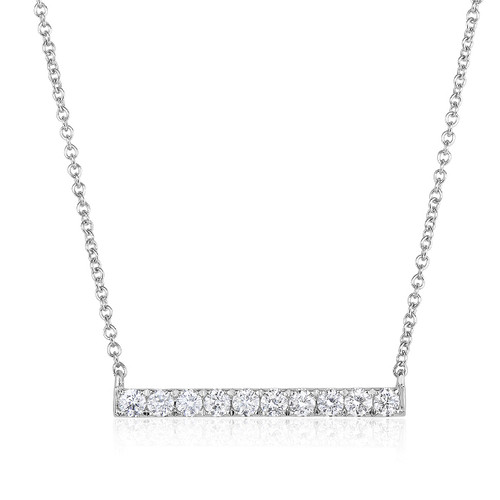 Diamond Bar Necklace [1NADX2457]