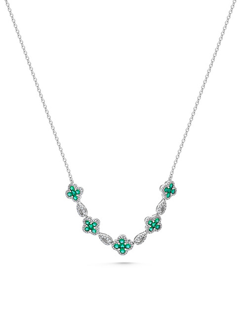 Emerald and Diamond Necklace [1NEDX0098]