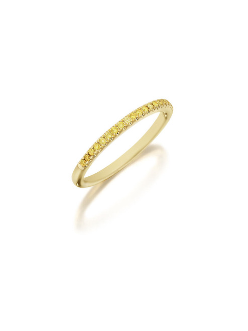 Fancy Yellow Diamond Band Ring [1WADX4659]