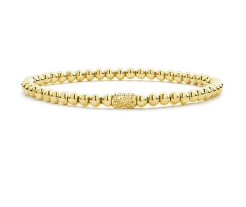 4MM GOLD BEAD BRACELEY [2BAGX3113]