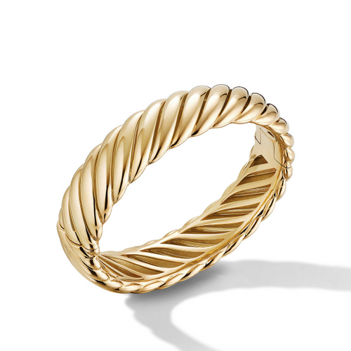 Sculpted Cable Bracelet in 18K Yellow Gold [2BGLX1120]