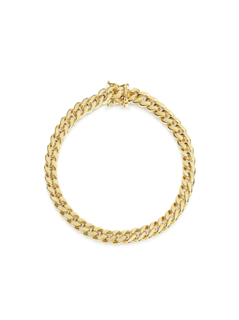 Men's Gold Link Bracelet [2BGNT0480]