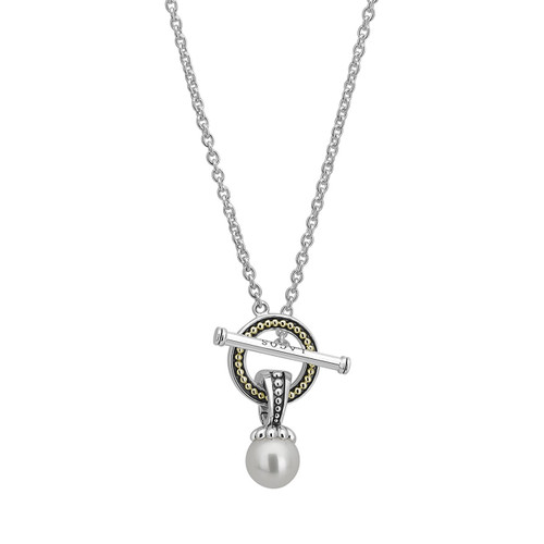 PEARL TOGGLE PENDANT NECKLACE [2CPFD0060]