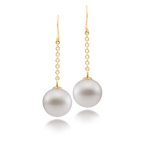 Freshwater Cultured Pearl Drop Earrings [2CPFE0513]