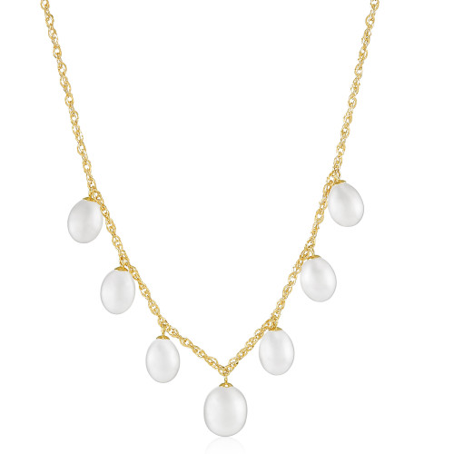 Freshwater Cultured Pearl Necklace [2CPFN0619]