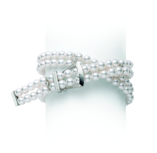 Multi Strand Cultured Pearl Choker/Bracelet [2CPMU0176]