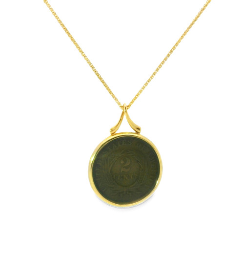 2 Cent Coin Pendant [2DAGX0786]