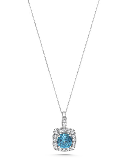 Gem and Diamond Pendant [2DGMD0916]