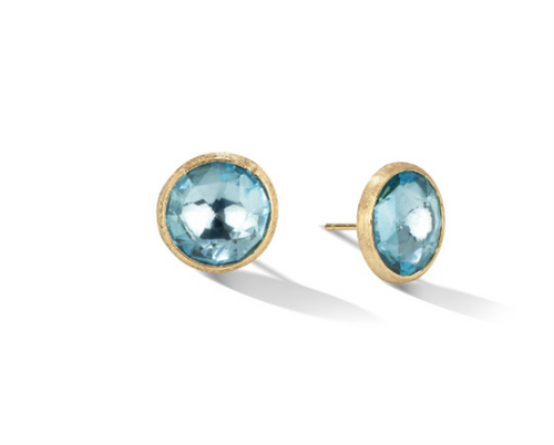 Gemstone Large Stud Blue Topaz [2EBLT0204]