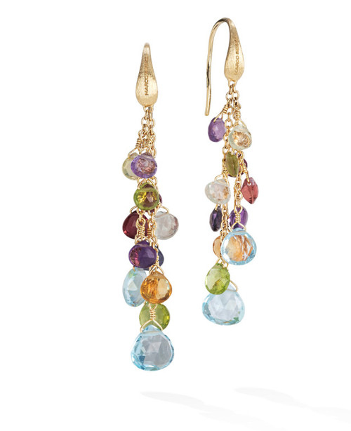 Mixed Gemstone Multi Strand Earrings [2EGEM3029]