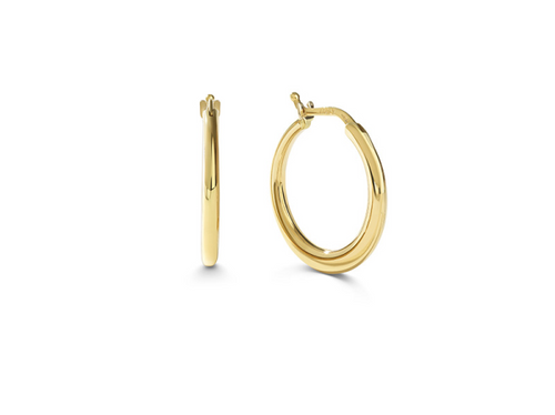 Hoop Earrings in 18k Yellow Gold [2EGHP0448]