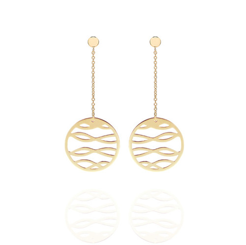 Round Drop Earrings [2EGPX4146]