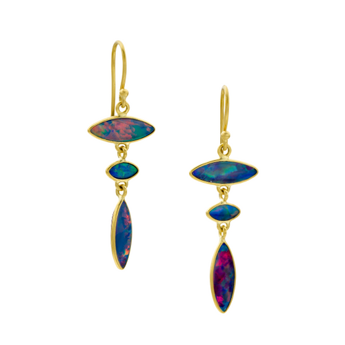 Kothari Boulder Opal Earrings [2EOPL0355]
