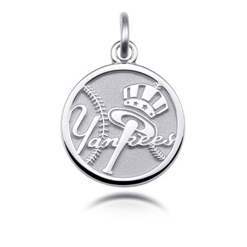 Ss Ny Yankees Logo Charm in Sterling Silver [2YCHM0611]