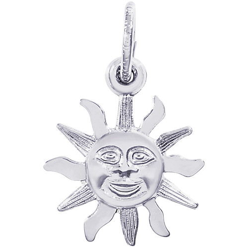 Sterling Sunburst Charm [2YCHM0982]
