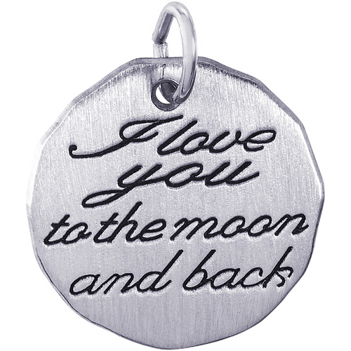 Love you to the Moon and Back Charm [2YCHM1492]